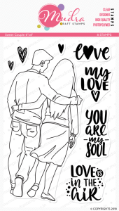 Mudra Craft Stamps - Sweet Couple
