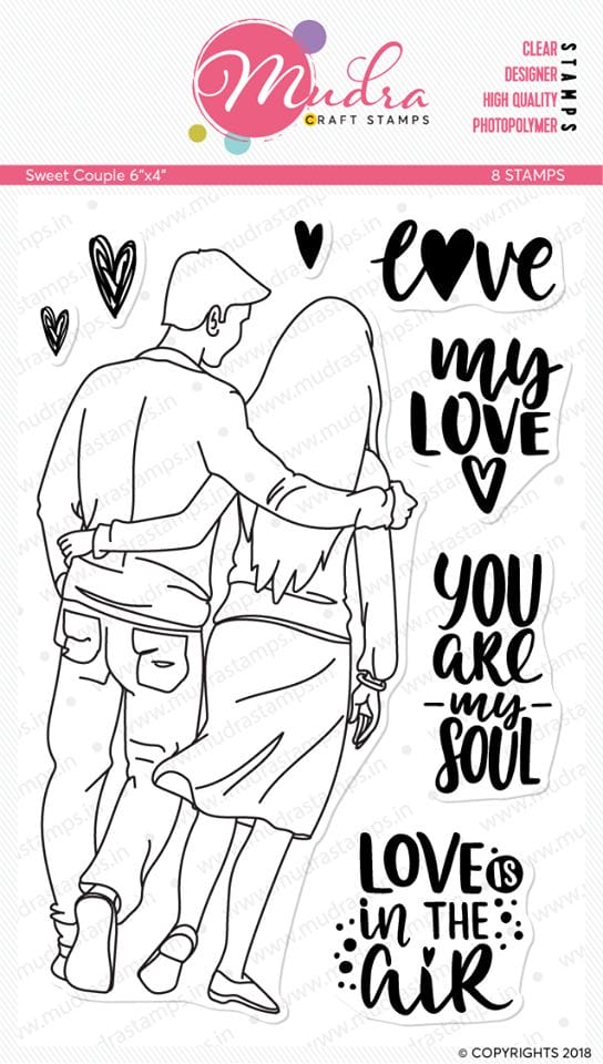 Mudra Craft Stamps - Sweet Couple mudra clear Stamp sweet couple Mudra Craft Stamps - Sweet Couple