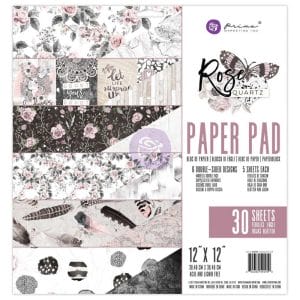 Prima - Rose Quartz - 12x12 Paperpack (30 double sided sheets)