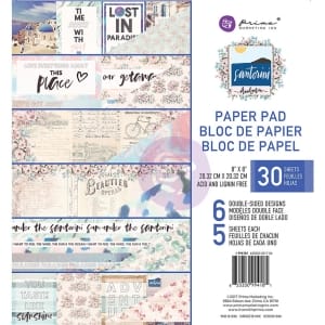 Prima - Santorini - 8by8 Paperpack (30 double sided sheets)