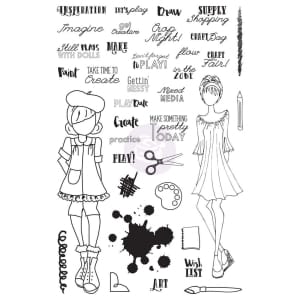 Craft Day Julie Nutting Planner Stamp by Prima
