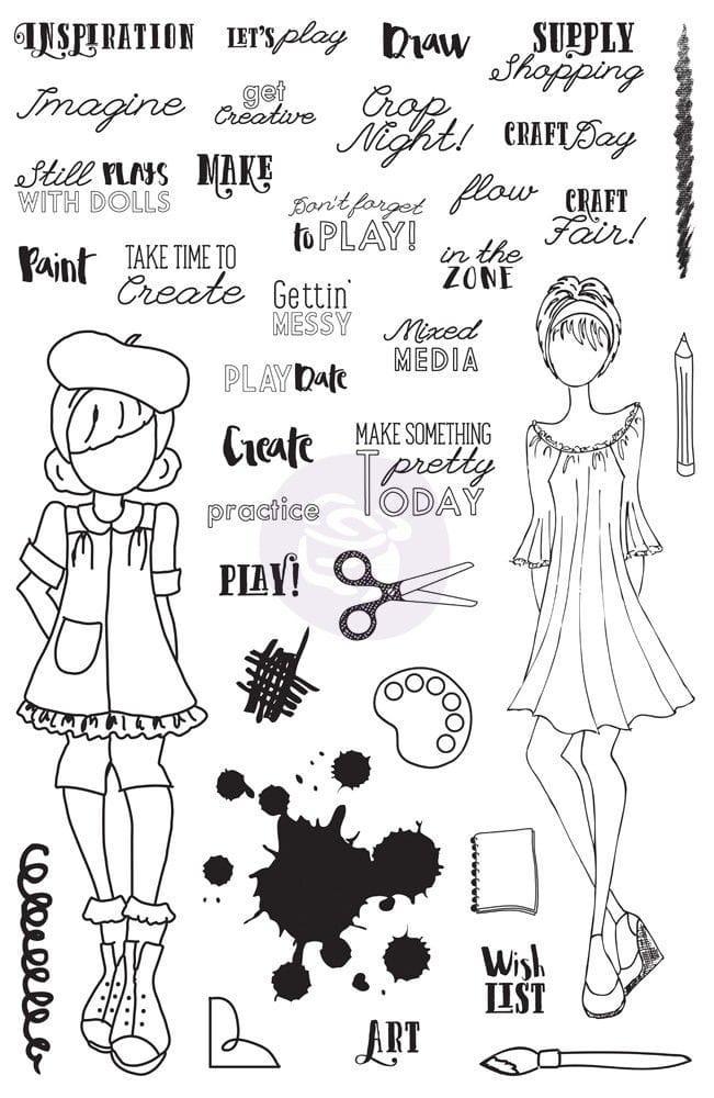 Craft Day Julie Nutting Planner Stamp by Prima
