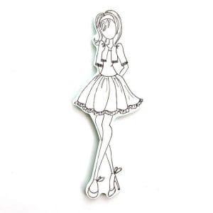 Steff Julie Nutting Mixed Media Cling Rubber Stamps by Prima