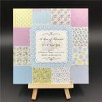 A sea of Flowers Scrapbook Paper (Pack of 24 sheets) - 6 by 6 inch
