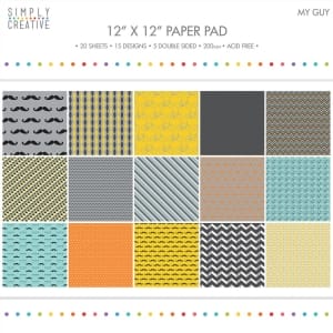 Simply Creative Paper Pad 12"X12" - My Guy (20/Pkg)