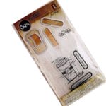 Sizzix Tim holtz framelits Set - Coffee Time (Stamp, Dies and Embossing folder)