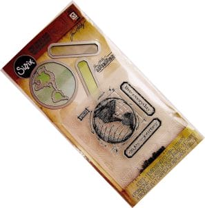 Sizzix Tim holtz framelits Set - The Journey (Stamp, Dies and Embossing folder)