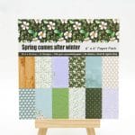 Spring comes after Winter Scrapbook Paper (Pack of 24 sheets) - 12 by 12 inch