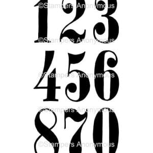 Tim Holtz Cling Stamps - Mini Numeric
