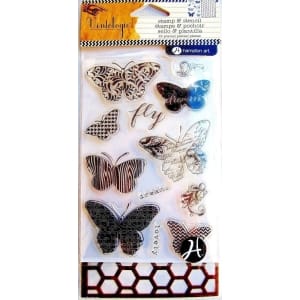 Hampton Art Stamp and Stencil Set - Butterflies