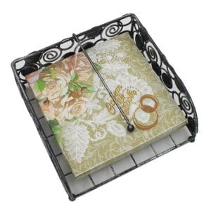 A pack of 12 by 12 inch Decoupage Napkins(5 pcs) - Aged Roses