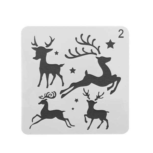 Stencil - Christmas Spirit (5 by 5 inch)