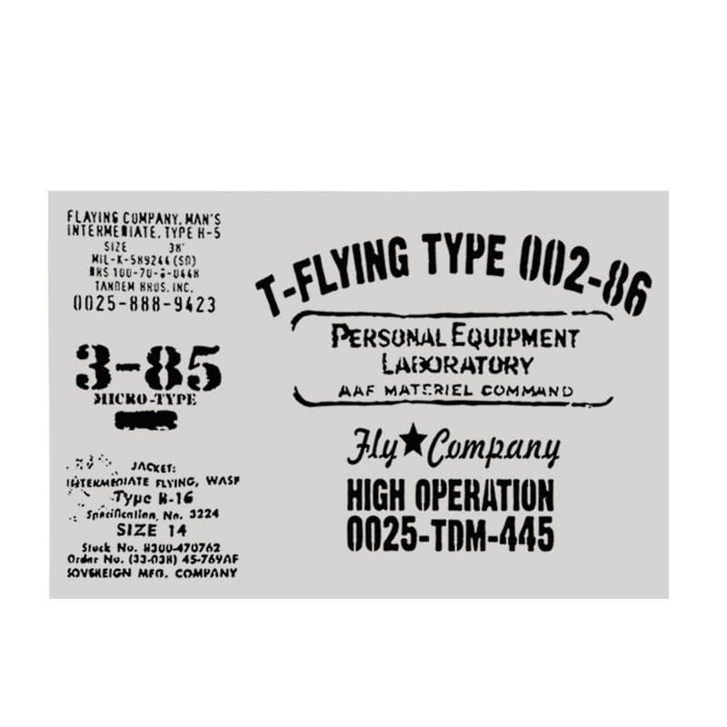 Stencil - Vintage Typography (A4 size)