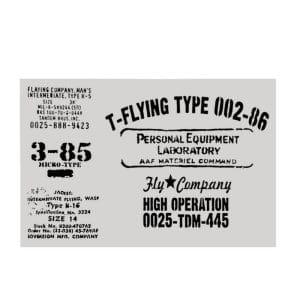 Stencil - Vintage Typography (A4 size)