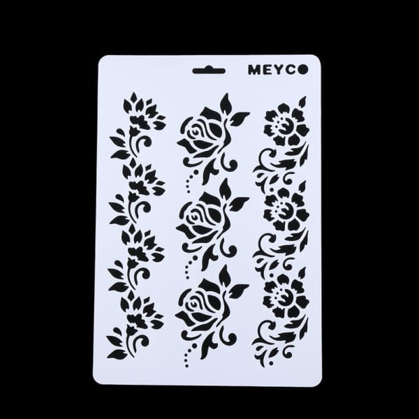 Stencil - Floral Vines (A4 size)