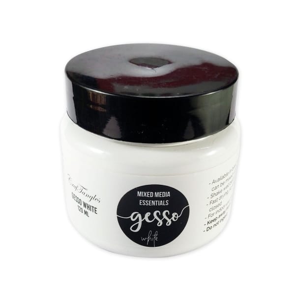 CrafTangles mixed media essentials - Gesso - White (120 ml)
