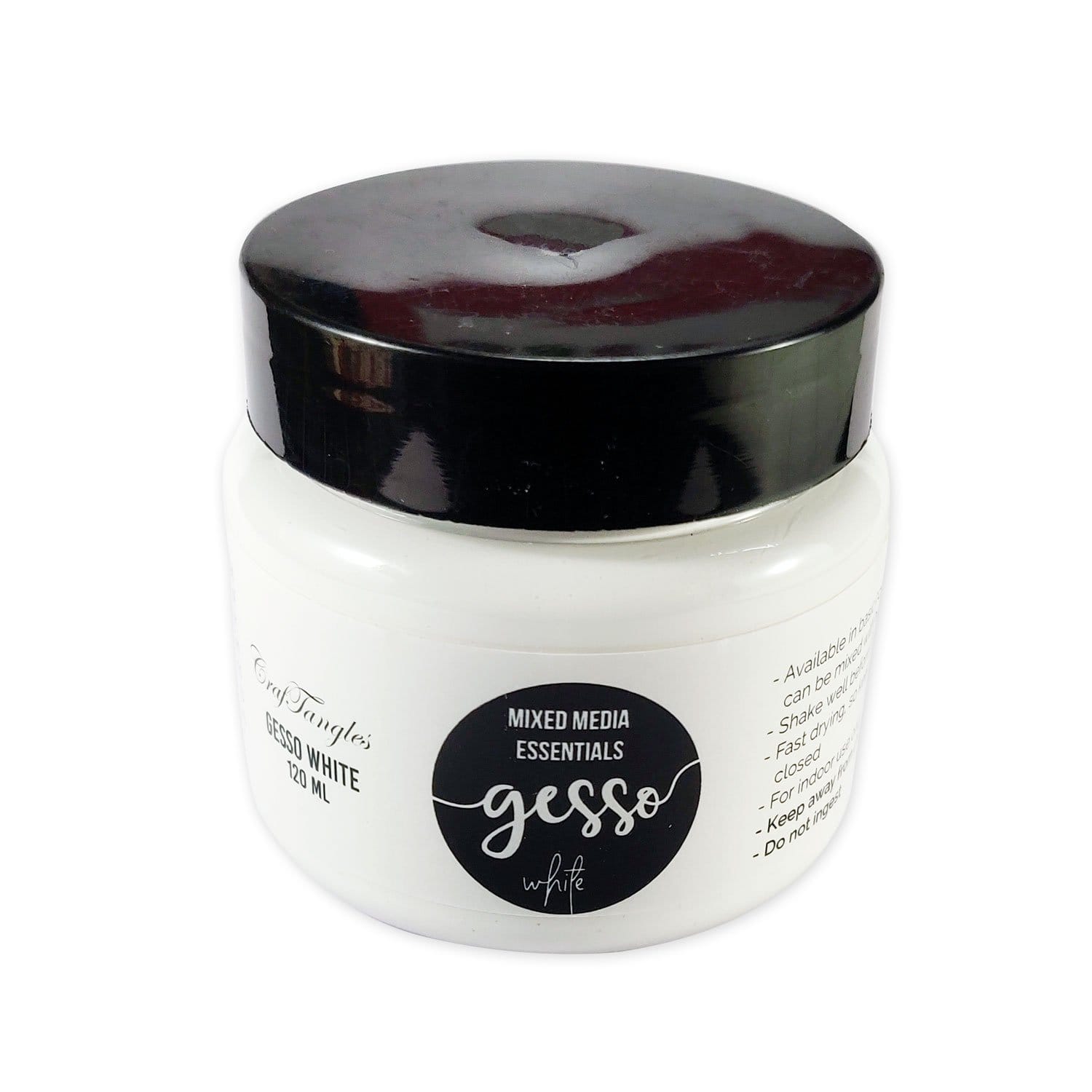 CrafTangles mixed media essentials - Gesso - White (120 ml) CrafTangles Gesso White new CrafTangles mixed media essentials - Gesso - White (120 ml)