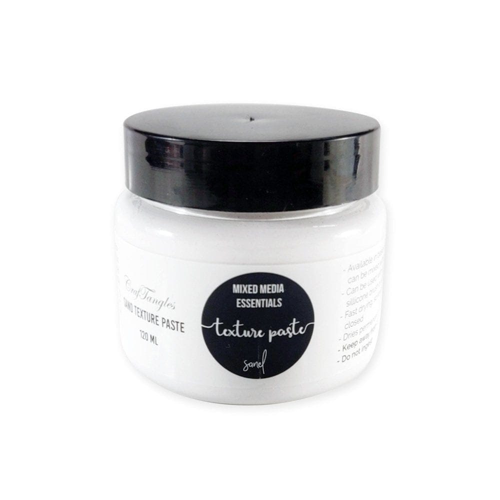 CrafTangles mixed media essentials - Texture Paste - Sand (120 ml) CrafTangles Texture Paste Sand New CrafTangles mixed media essentials - Texture Paste - Sand (120 ml)