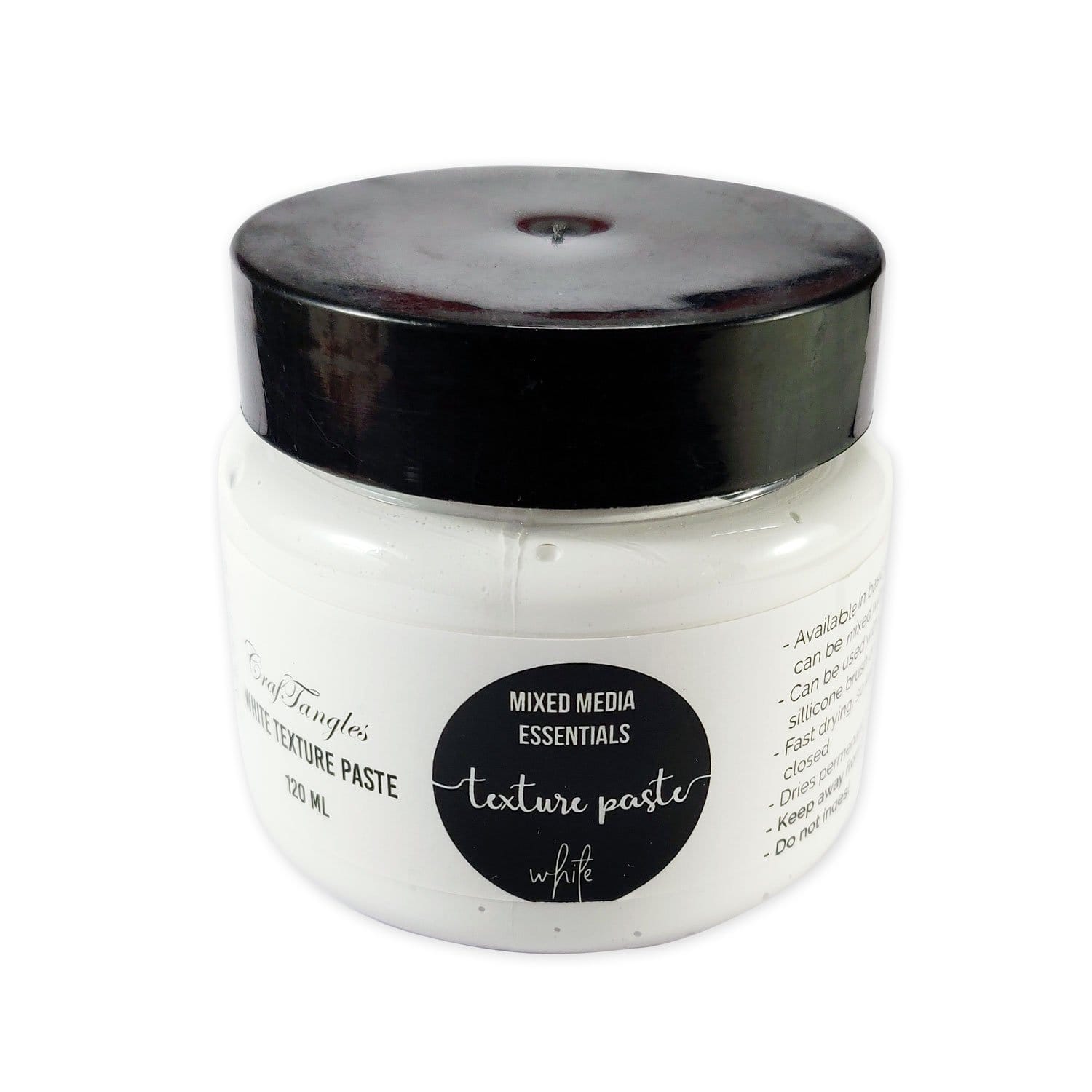 CrafTangles Texture Paste - White (120 ml) CrafTangles Texture Paste White New CrafTangles Texture Paste - White (120 ml)