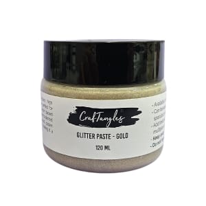 CrafTangles Glitter Paste - Gold (120 ml)