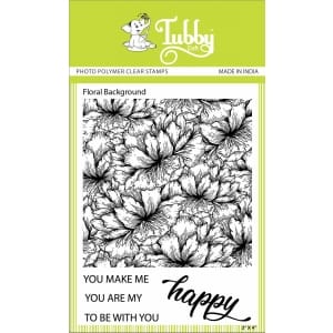 Tubby Photopolymer Clear Stamps - Floral Background