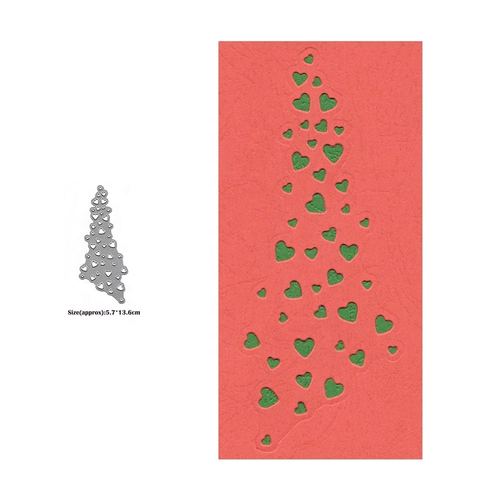 Steel Dies - Falling Hearts XY1188 steel cutting dies CraftAdda Steel Dies - Falling Hearts