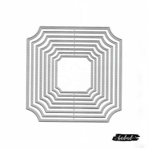 Steel Dies - Large Curved Squares (Set of 8 dies)