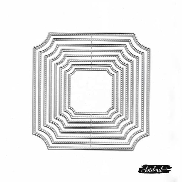 Steel Dies - Large Curved Squares (Set of 8 dies)