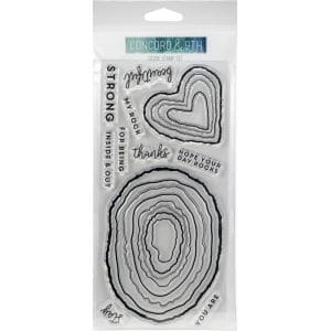 Concord & 9th Clear 4 by 8 inch Stamp - Geode