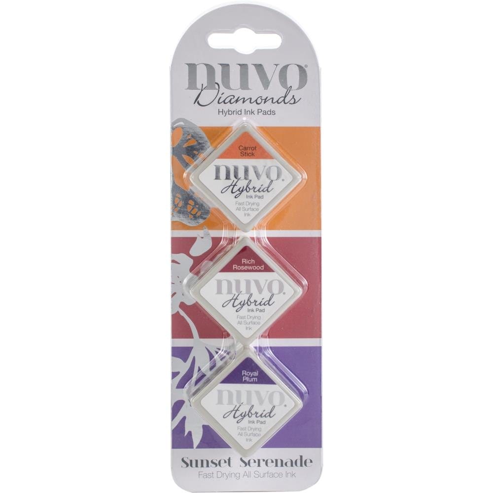 Nuvo Diamond Hybrid Ink Pads 3/Pkg - Sunset Serenade nuvo diamond hybrid ink pad sunset serenade Nuvo Diamond Hybrid Ink Pads 3/Pkg - Sunset Serenade