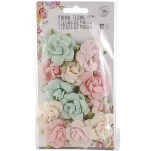 Prima Havana Crepe Paper Flowers 12/Pkg