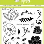 Tubby Photopolymer Clear Stamps - Swirls and Florals