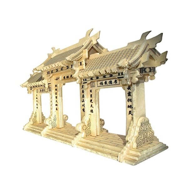 A4 3D wooden puzzle Kit - Chinese Paifang