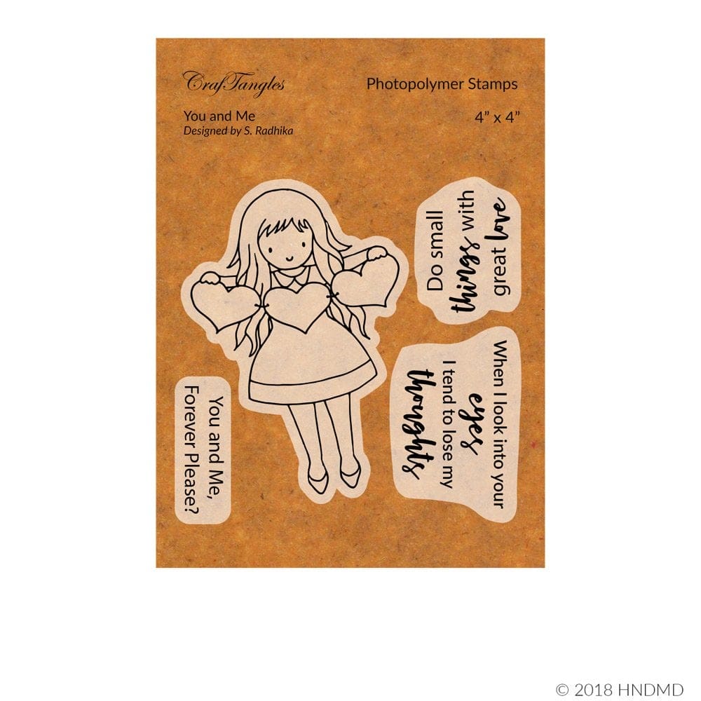 CrafTangles Photopolymer Stamps - You and Me 58 You and Me CrafTangles Photopolymer Stamps - You and Me
