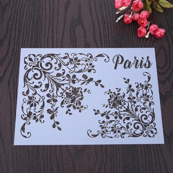 Stencil - Vintage Corners (A4 size)