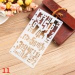 Planner Stencil - Numbered (4 by 7 inch)