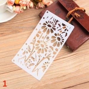 Planner Stencil - Floral (4 by 7 inch)