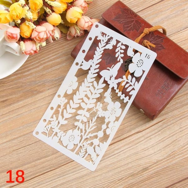 Planner Stencil - Leaves (4 by 7 inch)