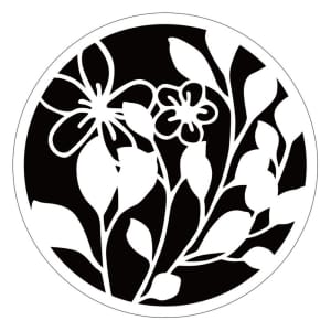 Circular Stencil - Floral Vines