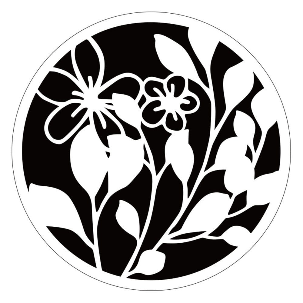 Circular Stencil - Floral Vines CHCS 87 stencil floral vine Circular Stencil - Floral Vines