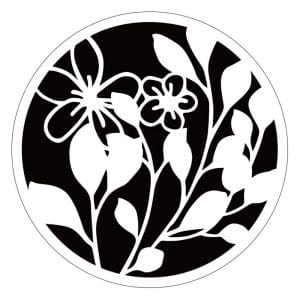 Circular Stencil - Floral Vines