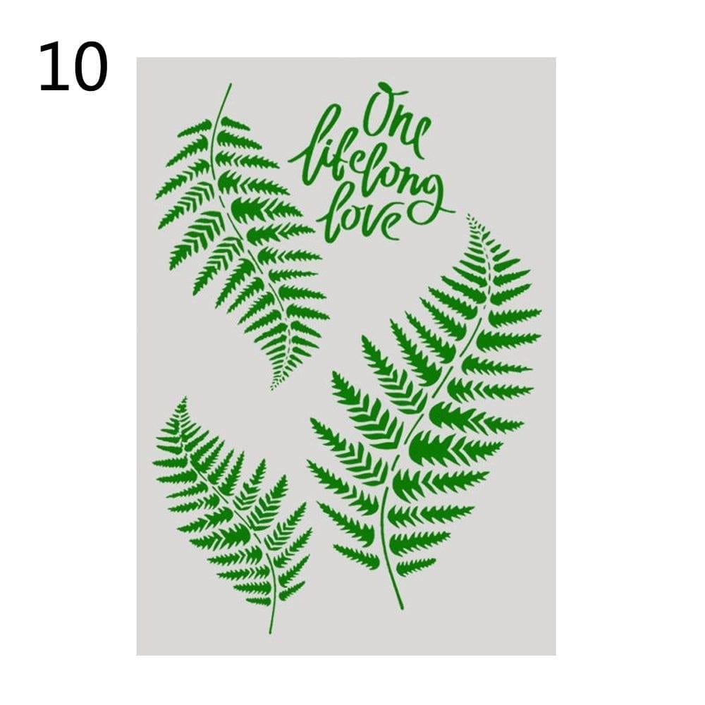 Stencil - Leaves (A4 size) CHCS 90 stencil leaves Stencil - Leaves (A4 size)