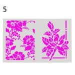 Stencil - Flowers (A4 size)