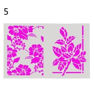 Stencil - Flowers (A4 size)
