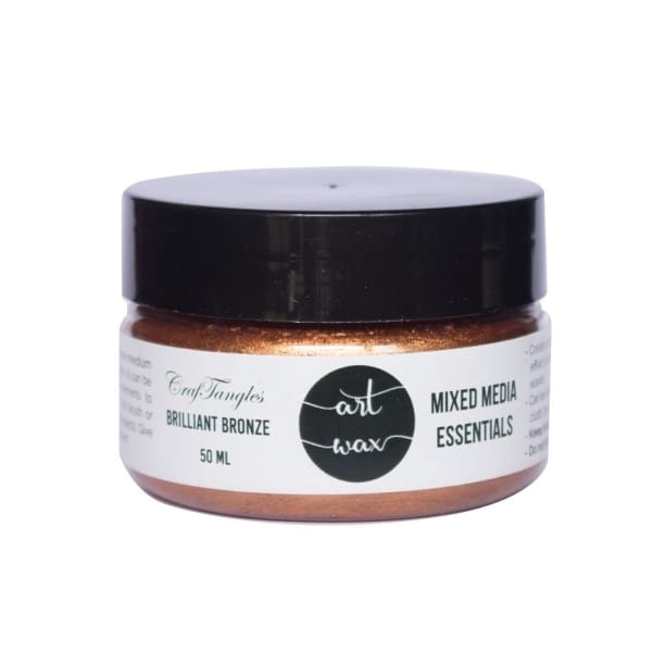 CrafTangles mixed media Essentials - Art Waxes - Brilliant Bronze (50 ml)