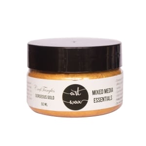 CrafTangles mixed media Essentials - Art Waxes - Gorgeous Gold (50 ml)