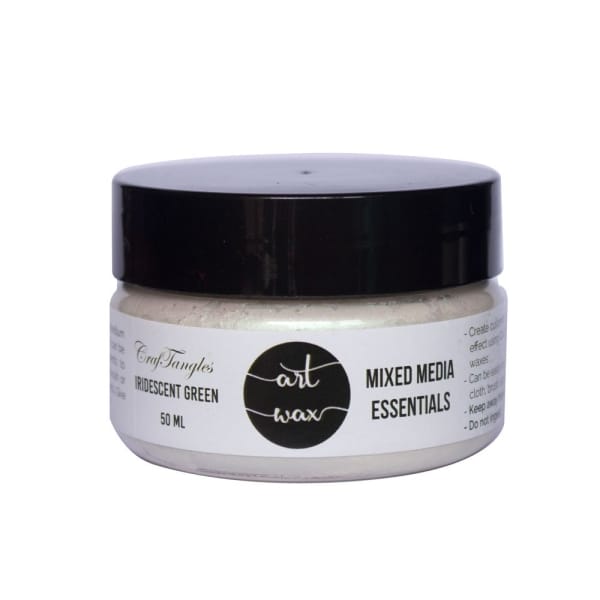 CrafTangles mixed media Essentials - Art Waxes - Iridescent Green (50 ml)