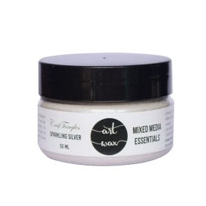 CrafTangles mixed media Essentials - Art Waxes - Sparkling Silver (50 ml)