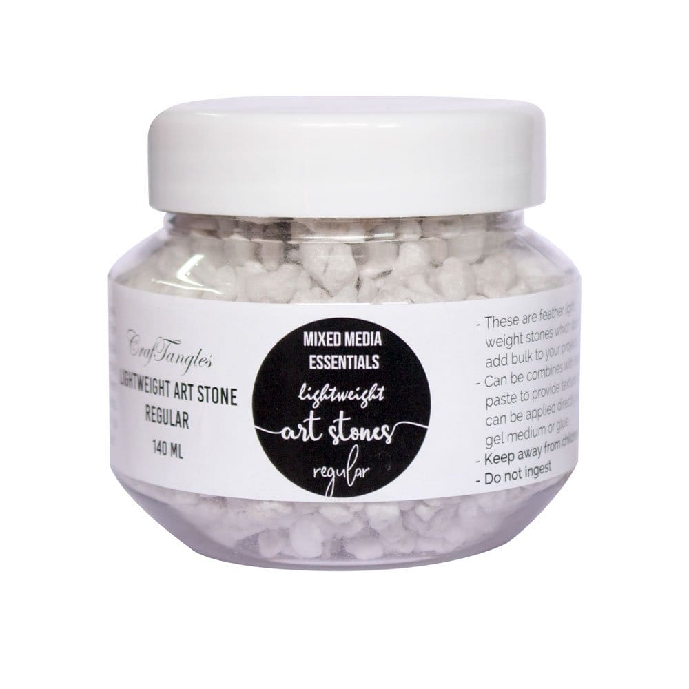 CrafTangles mixed media Essentials - Lightweight Art Stones - Regular (140 ml) CrafTangles Lightweight Art Stones Regular CrafTangles mixed media Essentials - Lightweight Art Stones - Regular (140 ml)