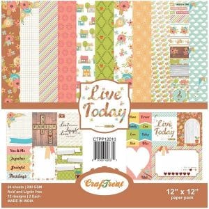 CrafTreat Paper Pack - Live Today 12x12